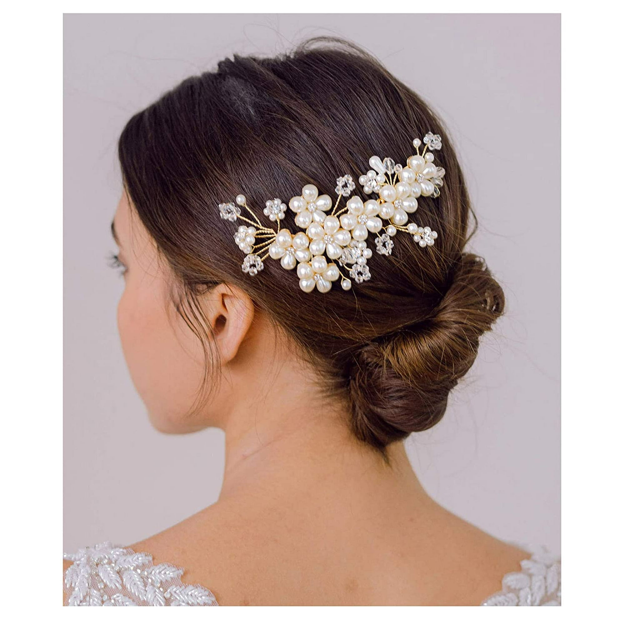 Pearl Bridal Hair Comb,Wedding Hair Clip Handmade Wedding Hair Accessories  for Brides | Walmart Canada