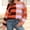 Orange, variant on Amidoa Yellow Women Sweater Fall Striped Long Sleeve Loose Lightweight Crew Neck Sweaters Women's Cardigans L