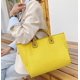 thumbnail image 4 of LHSHID Women Canvas Handbag Large Capacity Chain Tote Bag PU Handle Shoulder Bag, 4 of 6