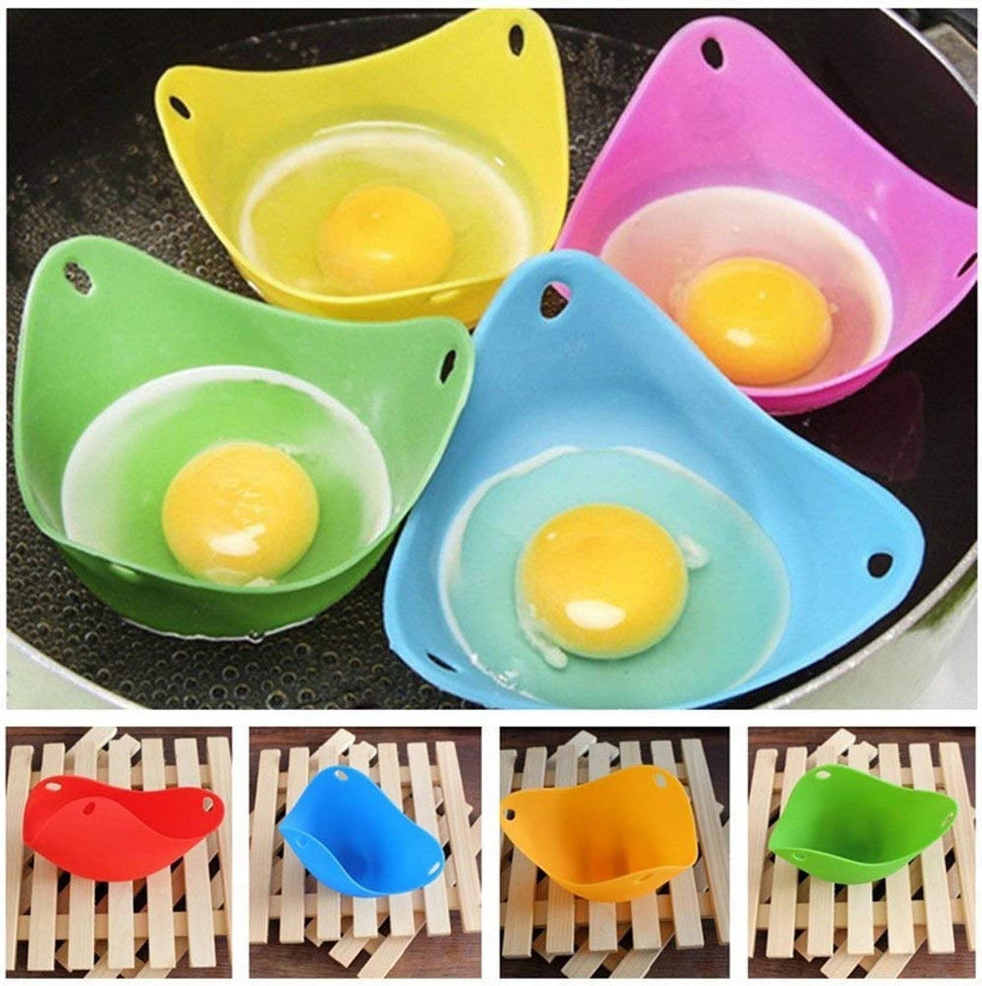 Egg Poacher Cup for Microwave or Stovetop Non-Stick - Heat-Resistant Durable Food Grade Quality Silicone Poached Egg Cooker BPA Free Egg Poaching