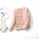 thumbnail image 2 of Chaqueta De Plumas Ligera Chaqueta De Manga Larga para Mujer Cortavientos De Otoño E Invierno Vestido De Bola Ligero Sin Cuello Talla Grande Delgada Mediana Corta, 2 of 6