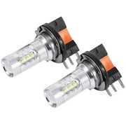 Car Headlamp Car LED Bulbs, 2pcs HID White 80W H15 LED Bulbs Lights Lamp