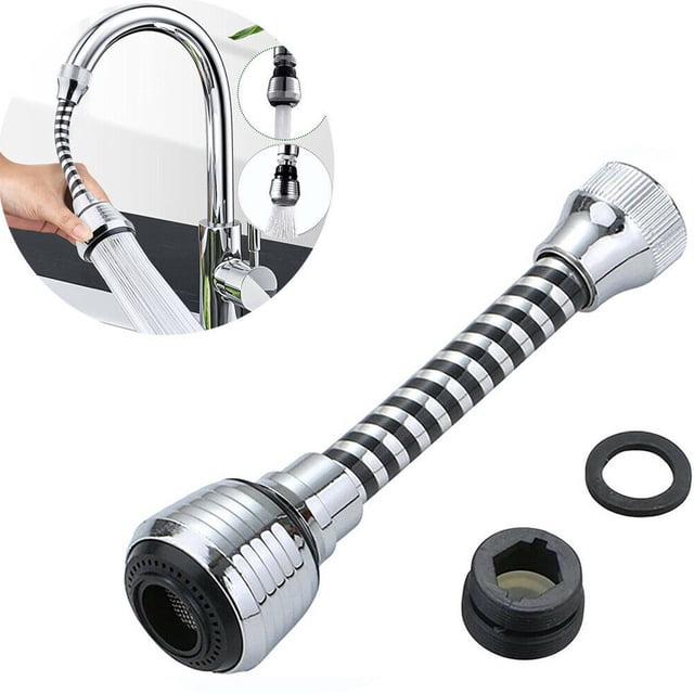 Robinet Flexible à 360 ° Extenseur de Robinet de Cuisine Flexible Robinet Pulvérisation Tête de Fixation