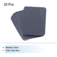 thumbnail image 3 of Uxcell Fabric Patch Iron-on Patches 4.1"x3.0" for Clothes , Pants, Bags Repairing and Decoration Pack of 20 Dark Blue, 3 of 7