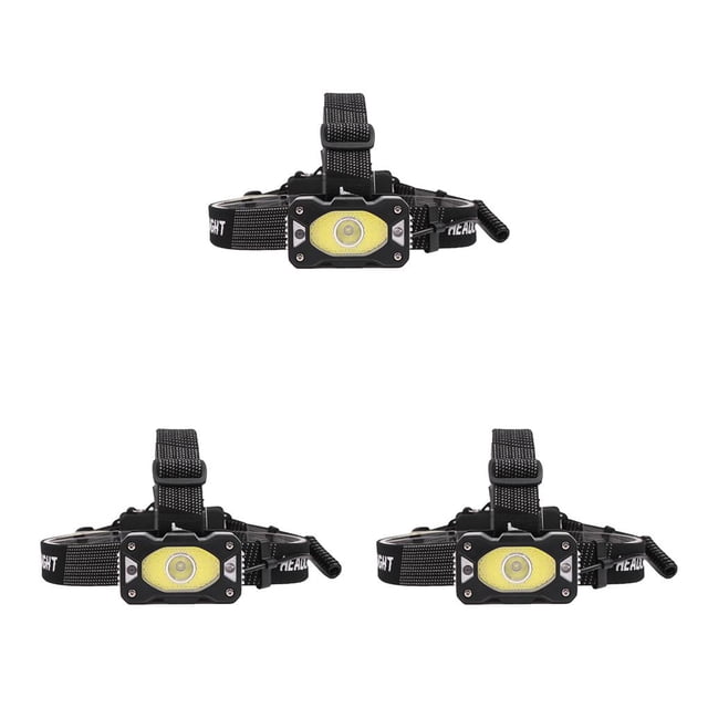 Inteprter Linterna frontal de aluminio XPG COB, resistente al agua, ABS, linterna duradera, ligera, potente, para acampar, senderismo, USB Type1 NO1