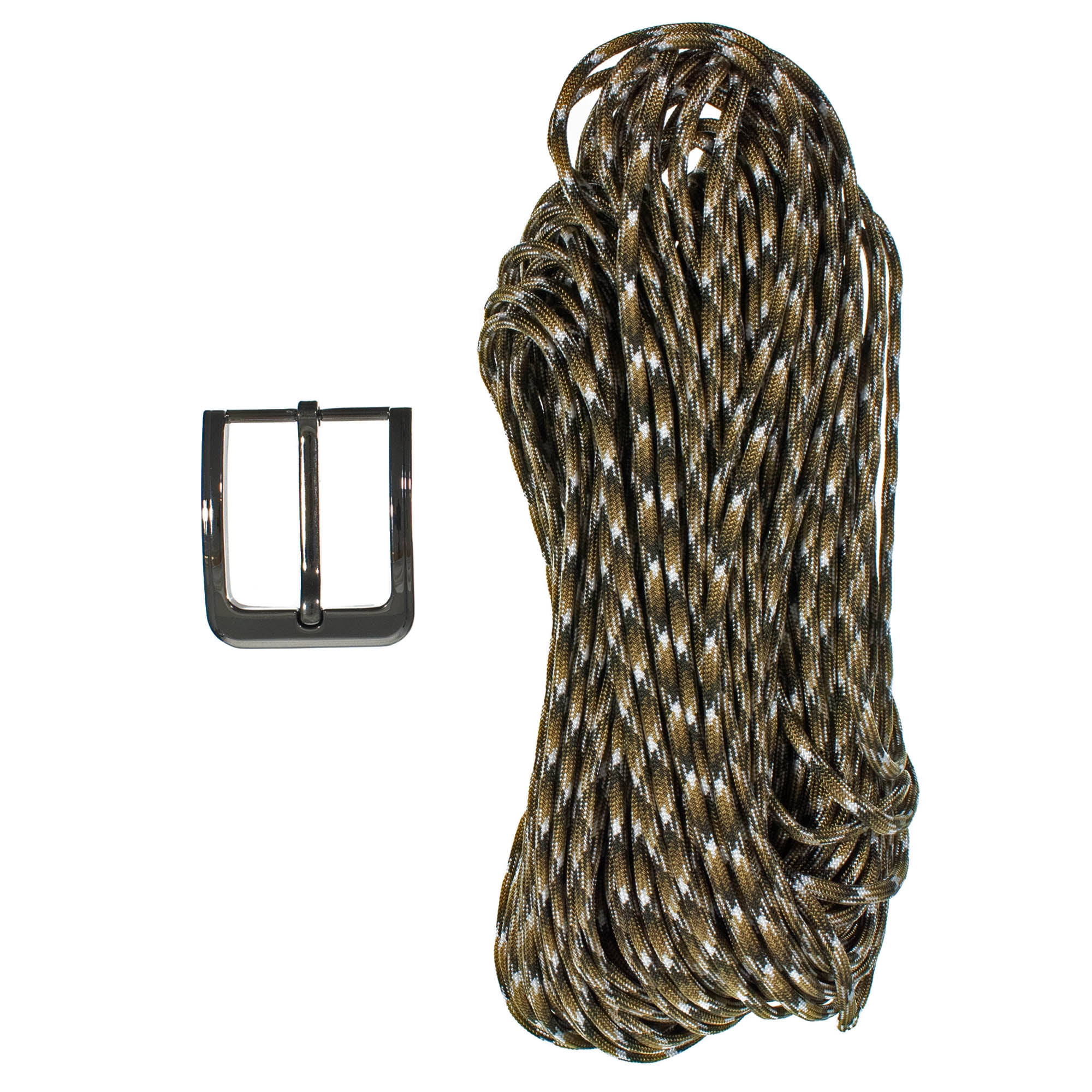 Paracord Planet 550 Paracord Belt Kit - 44 Inch Waist With Gunmetal/Silver Buckle Options