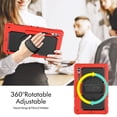 thumbnail image 2 of XYX For Samsung Galaxy Tab S10 Ultra/S9 Ultra/S8 Ultra Case 14.6 inch, 360 Rotating Shockproof Cover with Stand, Screen Protector, Shoulder Strap (SM-X920/X910/X900), Red, 2 of 7