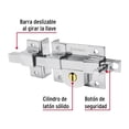 thumbnail image 2 of CERRADURA BARRA FIJA TRAD. IZQ CAJA HERMEX 43507 Hermex CB-40I, 2 of 3