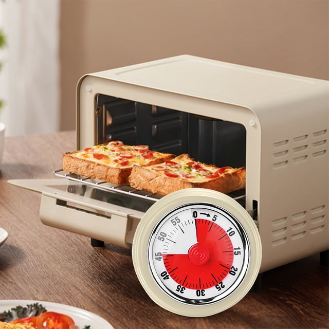 Kieccall Kitchen Timer Mechanical Stainless Steel Countdown Clock for Home Baking Daily Use with Magnetic Time Managing