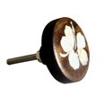 thumbnail image 3 of Hibiscus Bouton d'Armoire en Bois (Ensemble de 6), 3 of 3