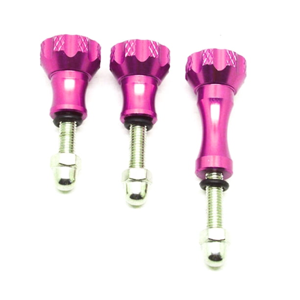 Perilla de pulgar colorida corta larga CNC perno de aluminio tuerca de repuesto para cámara GoPro Hero 1/2/3 3 Piezas seitruly PJ7572-07