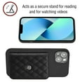 thumbnail image 4 of for iPhone 14 Slim Case with Card Holders and Strap for Women, iPhone 14 Phone Case Wallet PU Leather Kickstand RFID Blocking Flip Shockproof Wallet Case - Black, 4 of 11