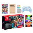 thumbnail image 1 of Nintendo Switch Mario Kart 8 Deluxe Bundle: Red/Blue Console, Mario Kart 8 & Membership, 1-2 Switch, Mytrix Wireless Pro Controller Blue Bamboo and Accessories, 1 of 8