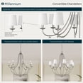 thumbnail image 4 of 12108-PN Millennium Lighting Eisley - 8 Light Chandelier-38.25 Inch Tall and 36 Inch Wide-Polished Nickel Finish, 4 of 6