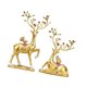 thumbnail image 4 of 2 estatuas de ciervos Strade Fareast Limited figuras decorativas de resina Oro, 4 of 8