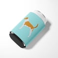 thumbnail image 3 of Caroline's Treasures BB3698CC American Foxhound  Checkerboard Blue Can or Bottle Hugger, Can Hugger, multicolor, 3 of 5