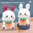 thumbnail image 1 of Kids Toy Light Music Lovely Touch Sensing Multifunctional Early Education with Lanyard Mini Rabbit Story Machine Birthday Gift, 1 of 1