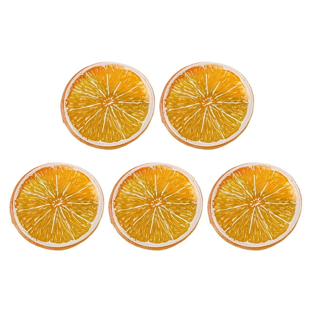 ZheElen 5x Long-lasting Fruits Section For Prop PVC High Simulation Fruit Slice Model Etc 7