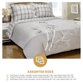 thumbnail image 6 of Spring Blooms Cotton 3-Piece Duvet Cover Set by Blue Nile Mills, California King, White, 6 of 7