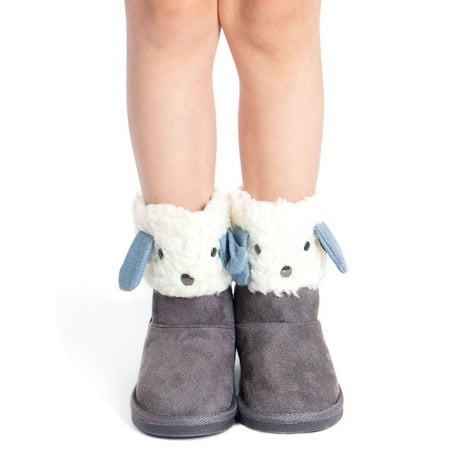 

Furry Friends Sherpa Lined Faux Suede Winter Boots Toddler 10
