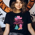 thumbnail image 3 of Western Cowboy Boot Graphic Tee | Cute Holiday Style Unisex T-Shirt, Black, Size S, 3 of 6