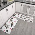 thumbnail image 2 of Dog Pattern with Hearts Kitchen Rugs Sets Of 2,Anti Fatigue Kitchen Mat Rugs Non Slip Washable,Decorative Kitchen Floor Mats for Kitchen,Sink,Laundry,17"x30"+17"x47", 2 of 7