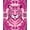 Pink, Pattern 2, variant on Flatwoven High Traffic Area Rug, Royal Predator Decorative With Exotic Flora Elements, Non Slip, Stain Resistant, Washable Area Rugs for Living Room, Bedroom(Pink, 2X3)