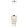 thumbnail image 2 of JONATHAN Y Cayla 7" Seashell LED Pendant Pendant, White/Chrome, 2 of 7