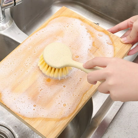 

Loopsun Cleaning Supplies Kitchen Non-stick Skillet Brush Oil Dishwashing Cleaning Bowl Palm Brush