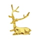 thumbnail image 5 of Escultura de ciervo, estatua de animal para decoración del hogar, obra de arte para sala de estar, colección de dormitorio, centro de mesa, regalos, Oro claro, 5 of 8