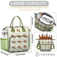 thumbnail image 5 of Insulated Lunch Bag Women, Leakproof Large Lunch Box, Reusable Lunch Cooler Bag with Adjustable Strap, Lunch Tote Bag for Work Women,Fuirt Papaya and Dot Lunch Tote Bags Gifts for Woman, Mom, 5 of 6