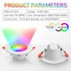 thumbnail image 5 of Luz Empotrada Lámpara de techo Tuya Timed LED Colorful Downlight ligero para Alexa Google Home Sywqhk Para estrenar, 5 of 5