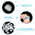 thumbnail image 3 of Salt and Pepper Shaker Stoppers Plastic Salt Shaker Plug with Pull Ring Round End Cap 0.67", 3 of 6