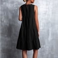 thumbnail image 4 of Vestido Casual Con Gradas,Vestido Con Gradas De Cuello Redondo Vestido Con Gradas Sin Mangas Vestido Con Gradas Acabado De Lujo, 4 of 6