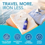 InstaSteam Clothes Wrinkle Release Spray Travel Size Skin Sensitive - Fragrance Free Wrinkle Releaser - Fabric Deodorizer, Fabric Softener, Anti Static Spray - Travel Essential 3 Fl Oz (Pack of 2)