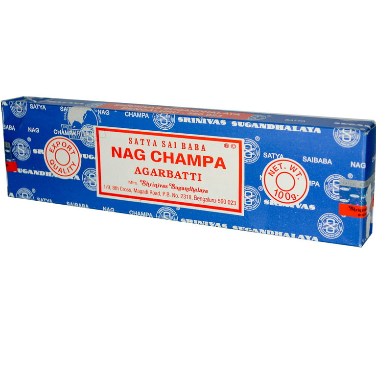 Satya Sai Baba Nag Champa Agarbatti Incense - 100 Grams 