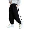 thumbnail image 2 of ATOGUTA Loose Pants for Boys Casual Active Elastic Waist Tapered Leg Pocket Pants for Kids Size 0-13, Black, 2 of 5
