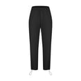 thumbnail image 5 of Black*Friday ChaoHeng Women Pants on under $5 Women's Relaxed Fit Elastic Waist Pocket Casual Long Pants, 5 of 7