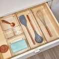 thumbnail image 2 of iDesign Linus Plastic Drawer Organizer, Storage Container for Vanity, Bathroom, Kitchen Drawers, 3" x 3" x 2", Set of 2, Clear, 2 of 6