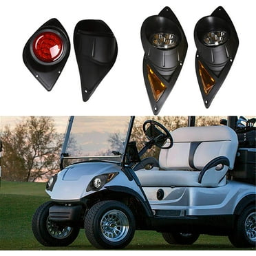 Genrics 12V Headlight and Tail Light Kit LED Light Indicators Turn Signal Brake Stop Running Tail Light Replacement for Yamaha G29 Drive Gas or Electric 07 - up Golf Cart