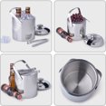 thumbnail image 1 of Cubo portátil para enfriar hielo contenedor de cubitos de hielo de Ehuebsd doble capa para vino cerveza con Clip Tong herramientas de cocina para el hogar, 1 of 8