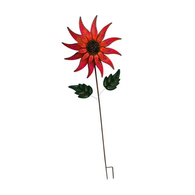Escultura de viento de jardín perfecl Metal Rojo 32 cm x 114,5 cm