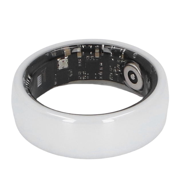 Anillos Inteligentes para hombre y Mujer, anillos de salud de cerámica con fondos de cable de carga, anillo rastreador de actividad física compatible