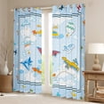 thumbnail image 2 of Homewish Cartoon Plane Black Out Curtains for Kids Children Teens,Kawaii Aircraft Curtains Pack of 2 (42x63 Each),Transportation Theme Bedroom Curtains,Ultra Soft Home Decor, 2 of 6