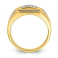 thumbnail image 2 of Primal Gold 10 Karat Yellow Gold Men's Cubic Zirconia Signet Ring, 2 of 5