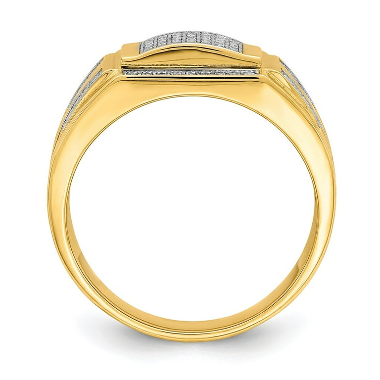 PRIMAL CORNER DIAMOND SIGNET RING