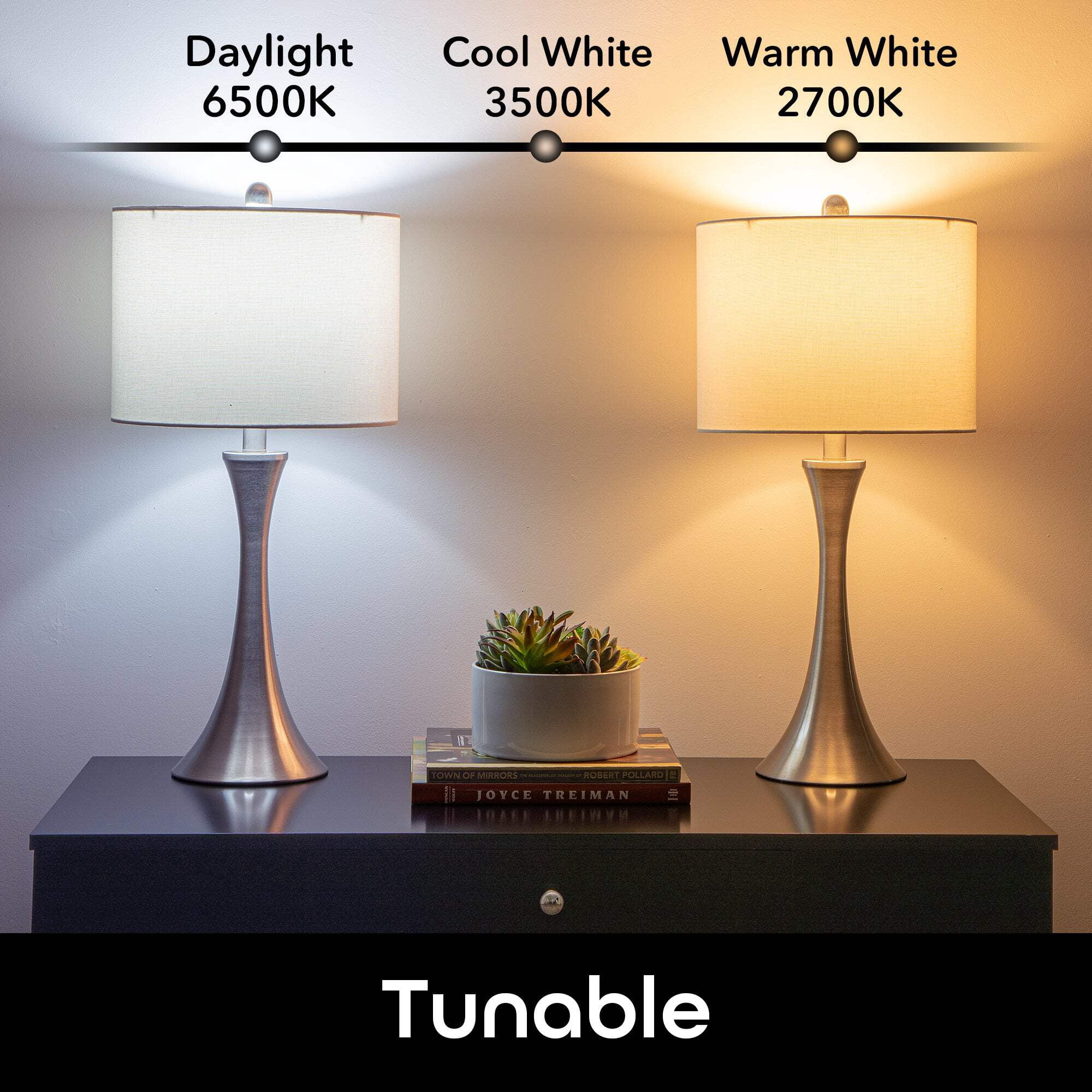 Geeni Prisma Plus 800 2700K-6500K Tunable and Dimmable A19, 60W Equivalent RGBW LED Smart WiFi Light Bulb, Works with Alexa and Google Home (4 Pack)
