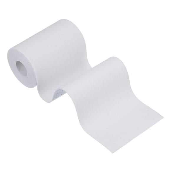 Cinta de Kinesiología Adhesiva de Algodón Uxcell 5.5yd x 4" Blanco