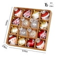 thumbnail image 3 of Christmas Decor, Hwkond Christmas Ornament Hanging Ball - 2.36 Inch Christmas Shatterproof Ball Ornament Christmas Party Christmas Tree Supplies Up to 75% Off, 3 of 9