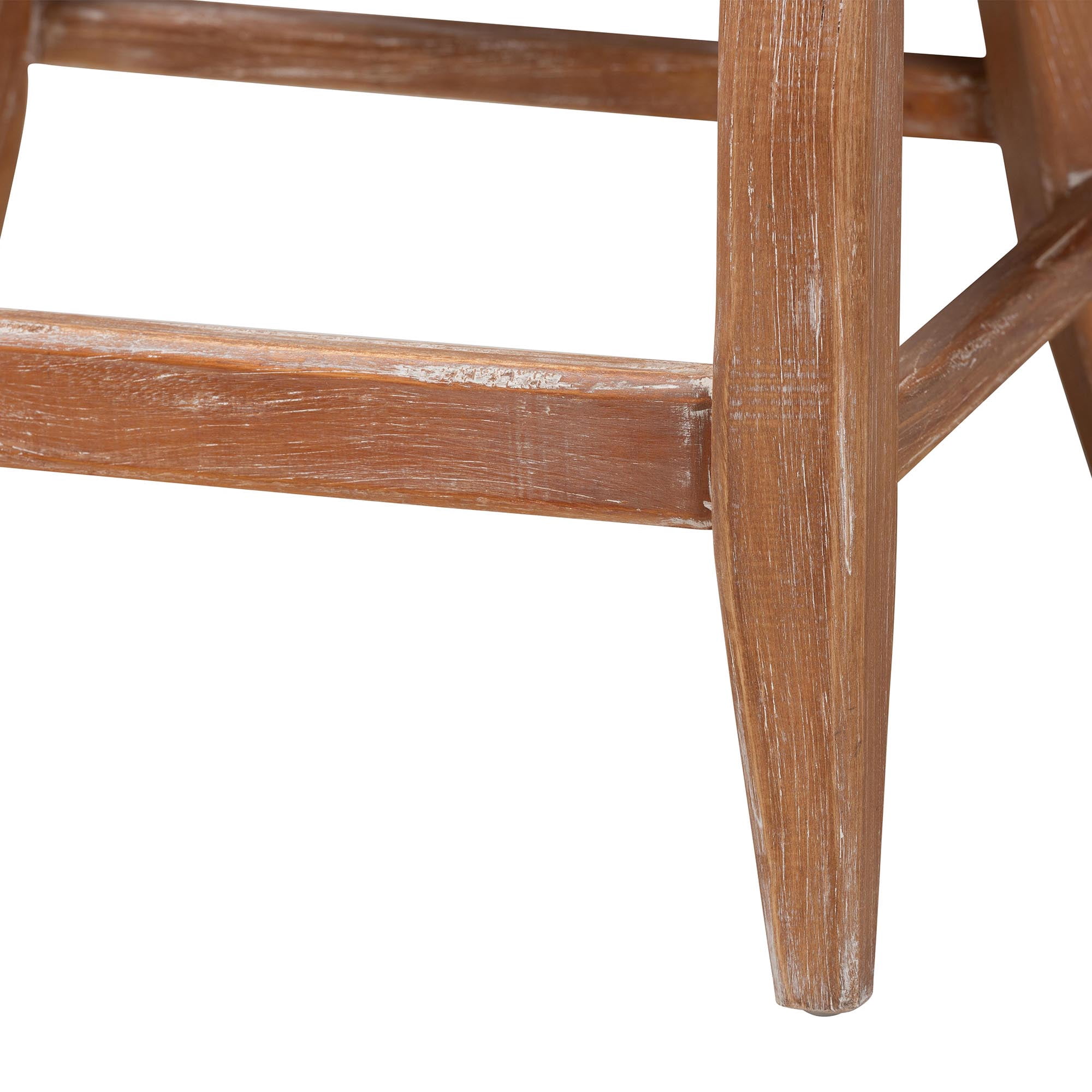 bali & pari Jasper Boho Counter Stool, Counter Height, White Wash